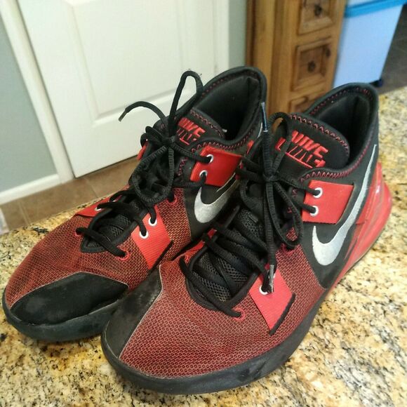 Mens 11.5 Nike AIR MAX IMPACT 2 Black Metallic Silver Red CQ9382 003 Basketball - Picture 4 of 12